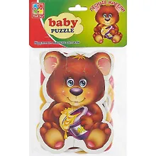 Купить Игровой набор, ТМ Vladi, Мягкие пазлы Baby puzzle Лесн.жители, Мультиколор — Фото №1