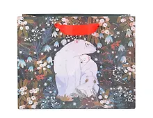 Купить Пакет А5 18*23*10 "Медведица и медвежата" НГ, бум.мат.ламинат — Фото №1