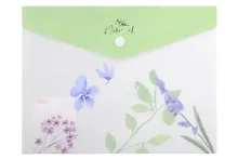 Купить Папка-конверт А5 на кнопке "NATURAL BLUE FLOWERS", Hatber — Фото №1