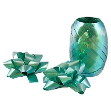 Купить Набор для упаковки «Перламутр голубой», 2 банта, лента — Фото №1