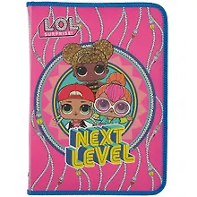 Купить Папка для тетрадей А4 "LOL" 32,5*23*2,5, пластик, молния с трех сторон — Фото №1