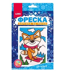 Купить Набор для творчества LORI. Фреска. Картина из песка "Резвый лыжник" — Фото №1