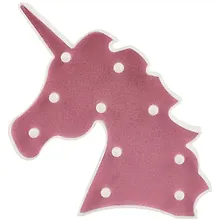 Купить Светильник LED Единорог (глиттер) (пластик) (27×23) (12-07203-06329-5) — Фото №1