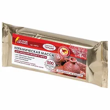 Купить Масса керамическая для лепки ОСТРОВ СОКРОВИЩ, отвердевающая, 500 г, терракот,228732 — Фото №1