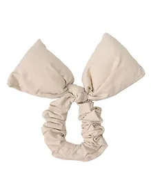 Купить Резиночка дутая Бантик (бежевая) (текстиль) (14см) (12-2025093-19) (Lafilaf) — Фото №1