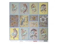 Купить Бумага для скрапбукинга 30,5х30,5 см 180 гр/м двусторон Сказка про Фей Загадка — Фото №1