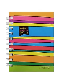 Купить Записная книжка А6 100л кл. "Яркие полоски" 7БЦ, евроспираль, тисн.зол.фольгой, выб.лак, Listoff — Фото №1