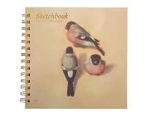 Купить Скетчбук 195*195 40л "Дюрер. Снегирь в трех ракурсах" 160г/м2, тв.обложка, спираль — Фото №1