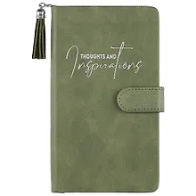 Купить Ежедневник недат. А6+ 120л 110*190 "Бакстер" оливковый, кожзам, тв. переплет, магнит.клапан, кисточка, тонир.блок, ляссе — Фото №1