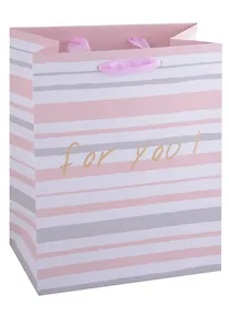 Купить Пакет А5 18*23*10 "For you" жен., бум., тиснение надпись — Фото №1