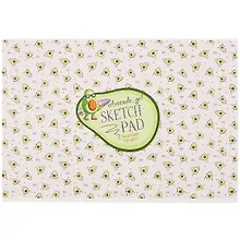 Купить Скетчбук А4 40л "Авокадо" белый офсет, 100г/м2, тверд. подложка, склейка — Фото №1