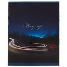 Купить Тетрадь в клетку Unnika, "Ночные огни", 48 листов, в ассортименте — Фото №1