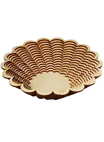 Купить Игрушка из дерева Ваза маленькая широкая Астра (поворот) (185х188х50) (162827) (Полноцвет) — Фото №1