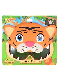 Купить Детские солнцезащитные очки Тигренок. 100% защита от ультрафиолета UV400. Ударопрочные линзы. Soft-touch пластик. — Фото №1