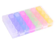 Купить Органайзер для декора: Контейнер для бисера, 28 отделений, цвет МИКС — Фото №1