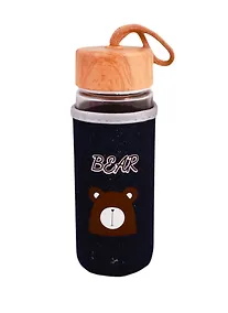 Купить Бутылка в джинсовом чехле с блестками Забавные животные (стекло) (300мл) (12-07229-NWK-123) — Фото №1