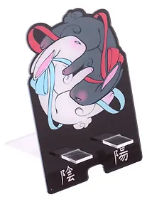 Купить Держатель-подставка для телефона Аниме Кролики Инь и ян (акрил) (8х12см) — Фото №1