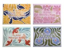 Купить Папка-конверт А4 на кнопке "Garden flowers" ассорти — Фото №1