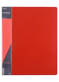 Купить Папка 2кольца А4 25мм, пластик 0,7мм, красная — Фото №1