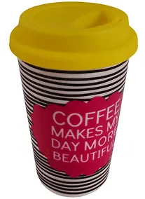 Купить Стакан керамический Coffee makes my day (ПВХ бокс) — Фото №1