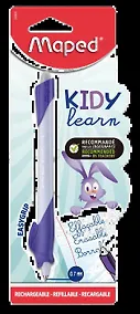 Купить Ручка шариковая синяя "KIDY LEARN RABBIT" со стираемыми чернилами, с ластиком, с тренажером для постановки письма, 0,7мм, блист., Maped — Фото №1