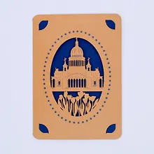 Купить Открытка печатная резная с конвертом Ажурный город (004) — Фото №1