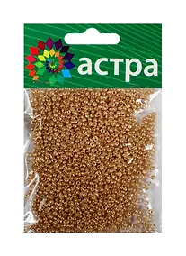 Купить Набор д/творчества АСТРА Бисер 11/0 20гр 1106 т.золотой/глянц.покрытие — Фото №1