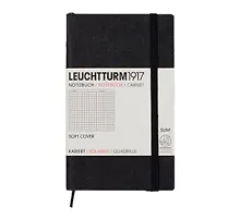 Купить Записная книжка A6, 61 лист в клетку "Classic", мягкая обложка, черный, Leuchtturm1917 — Фото №1