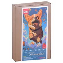 Купить Картина-раскраска по номерам Корги — Фото №1