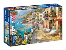 Купить Пазл Hatber Premium 1000 эл. "Кафе на набережной", 68х48 см — Фото №1