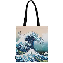 Купить Сумка-шоппер "Кацусика Хокусай. Большая волна", 40 х 32 см — Фото №1