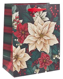 Купить Пакет А5 18*23*10 "Зимние цветы" НГ, бум.мат.ламинат — Фото №1