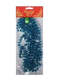 Купить Новогодняя гирлянда Бусы (270см) с бирюзовыми шариками — Фото №1