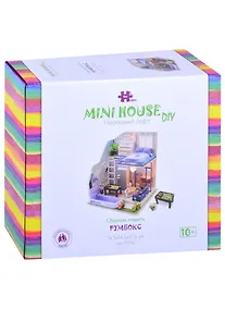 Купить Сборная модель Румбокс MiniHouse Неоновый лофт (14,5х14,5х17,5см) — Фото №1