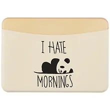 Купить Чехол для карточек горизонтальный I hate mornings (панда) (ДКГ2021-56) — Фото №1