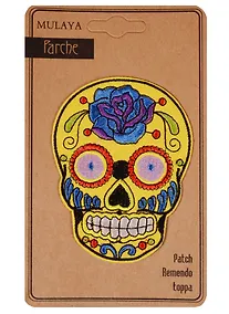 Купить Термонаклейка череп желтый (11-34885-SM-03) — Фото №1