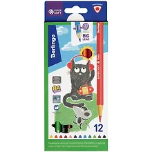 Купить Карандаши цветные Berlingo, "SuperSoft. Жил-был кот", 12 цветов — Фото №1