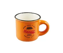 Купить Кружка Москва. Эмблема (фарфор.мал.под эмаль) (оранжевая) (065-9-19-27-OR) — Фото №1