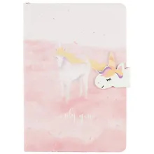 Купить Блокнот с магнитной застёжкой «Only you. Единорог», 128 листов, 19 х 13 см — Фото №1