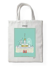 Купить Сумка-шоппер ВДНХ (Москва) (35х40) (TBG00-MSK0017-SR-EN) — Фото №1