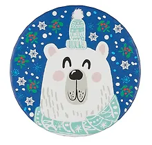 Купить Коробка подарочная "Зимний мишка" 14*9,5см, Новый год, картон — Фото №1