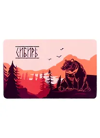 Купить Магнит Сибирь (коралловый) (9х5,5) (винил) — Фото №1