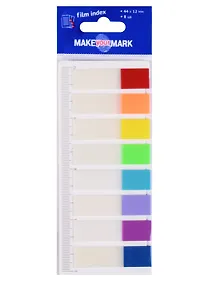 Купить Закладки самоклеящиеся, 4.4 х 1.2 см, 8 цветов по 10 листов — Фото №1