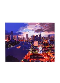 Купить Набор для раскрашивания по номерам ТМ Рыжий Кот Холст с красками 40х50см КРАСИВЫЙ НОЧНОЙ ГОРОД. Арт. Х-9199 — Фото №1