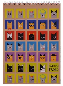 Купить Скетчпад «Кошки в окошках», А5, 40 листов — Фото №1