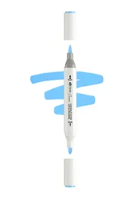 Купить Маркер акриловый "Сонет" церулеум, двусторонний, перо кисть/пуля — Фото №1