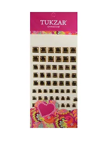 Купить Набор для творчества, Tukzar, Наклейки-стразы акриловые Квадратики 10*24см, 84шт — Фото №1