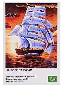 Купить Картина по номерам Art Idea 30*40см.. На всех парусах N003 — Фото №1