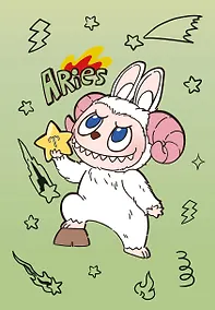 Купить The Monsters. Астрологический блокнот Овен (Лабубу) — Фото №1