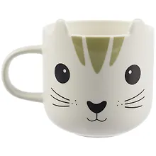 Купить Кружка с ушками Котик (керамика) (540мл) (12-Rongtai-M001) — Фото №1